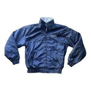 Vintage  U.S. Air Force Windbreaker‎ Jacket Men Size Small Blue Zip